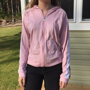 baby pink nike zip up